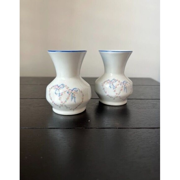 2 Piece Vintage Leart Mini Bud Vase made In Brazil - Picture 2 of 6